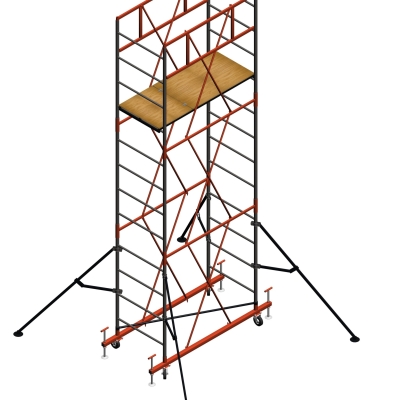 Вышка-тура ORTUS-350 (обжимная) 1,0х2,0 высота 2,6м.