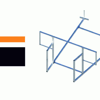 Кронштейн крепления мусоросброса крышный
