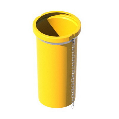 Прямое звено пластикового строительного мусоросброса