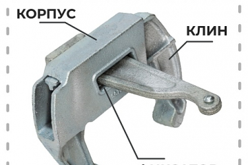 Замок клиновой для опалубки